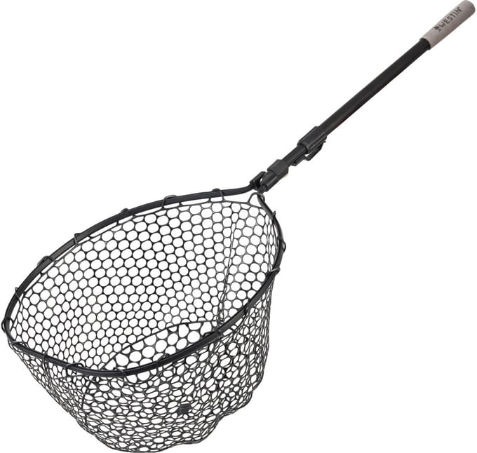 Westin W3 C&R Adjustable Full Rubber Mesh Telescopisch Landingsnet - Schepnet