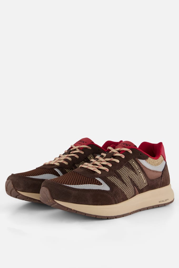 Woden Rigmor Open Mesh Sneakers bruin - Maat 42