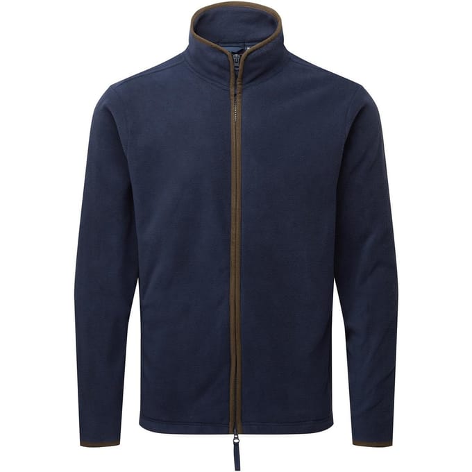 Premier Heren Artisan Fleece Jas (Marine / Bruin)