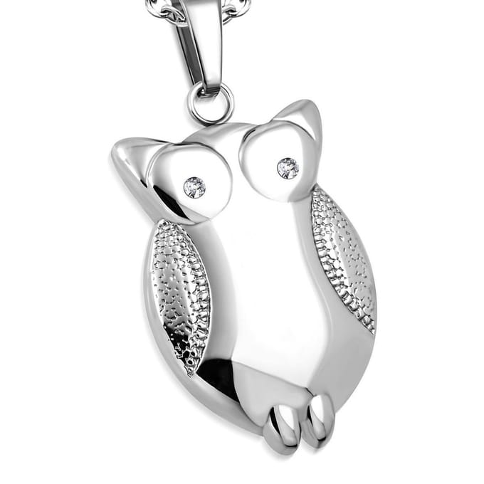 Amanto Ketting Blage - 316L Staal - Uil - 30x18mm - 50cm