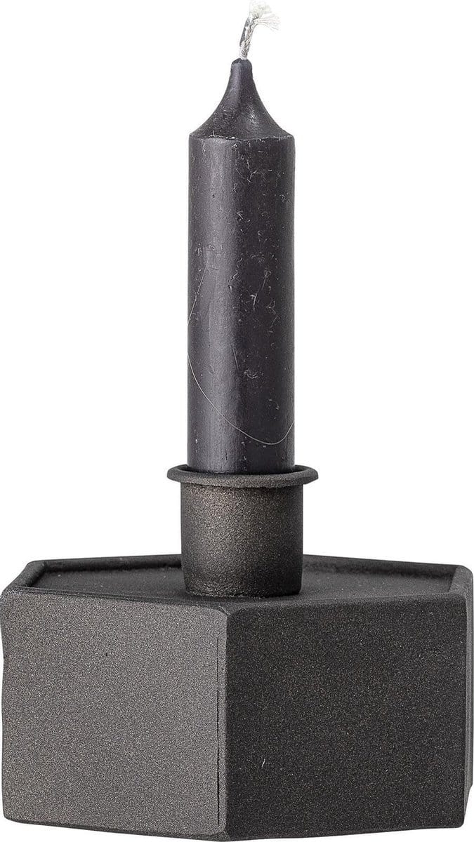 Bloomingville Nedal kandelaar zwart 9cm