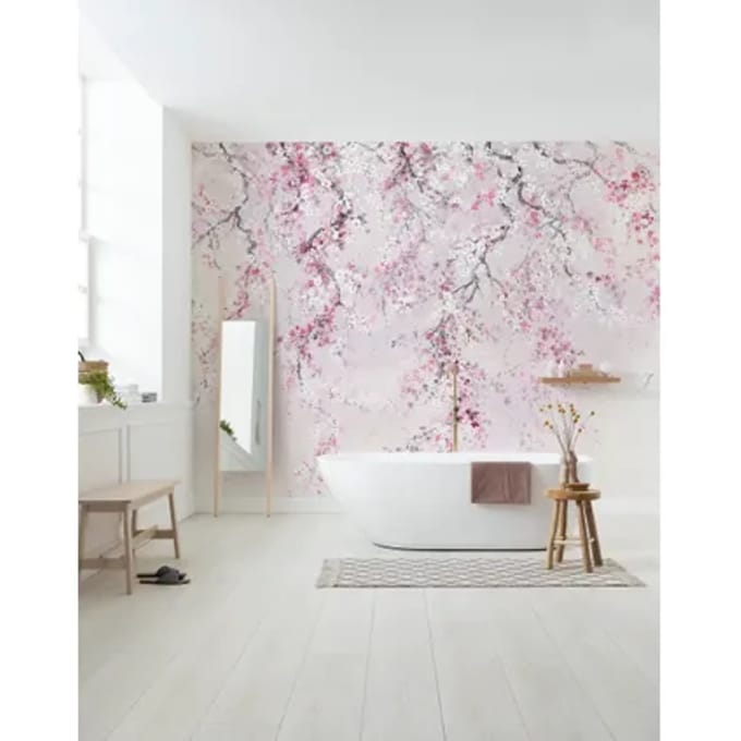 Fotobehang - Kirschblüten 300x280cm - Vliesbehang