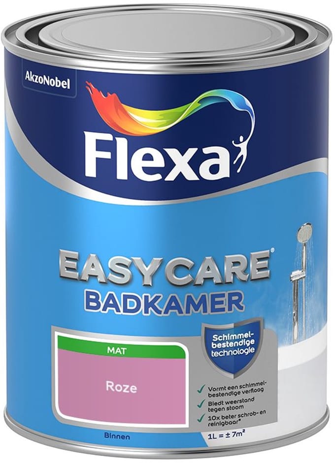 Flexa - Easycare Badkamer - Roze - Mengverf - 1 L