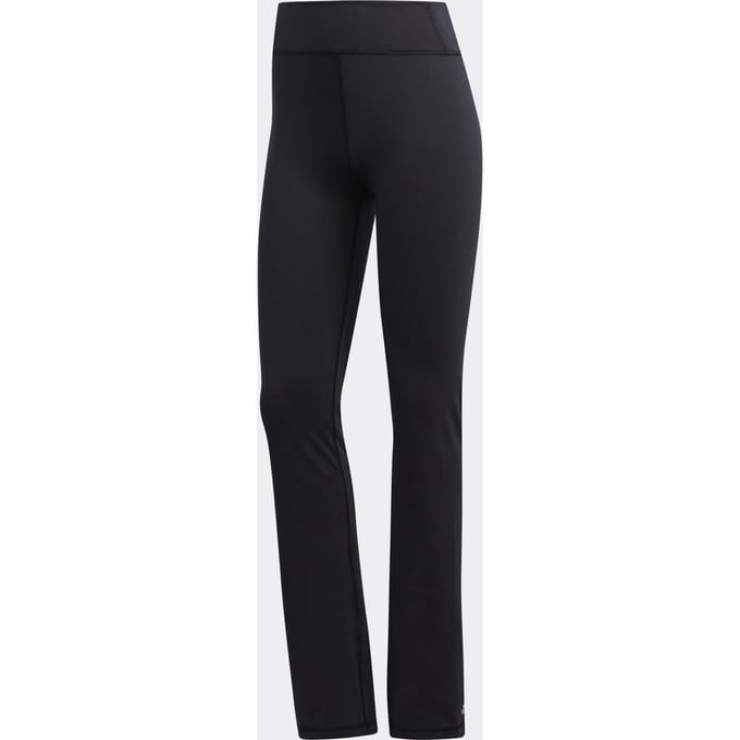 adidas - Maat M Brushed Bootcut Sportbroek Dames - Black
