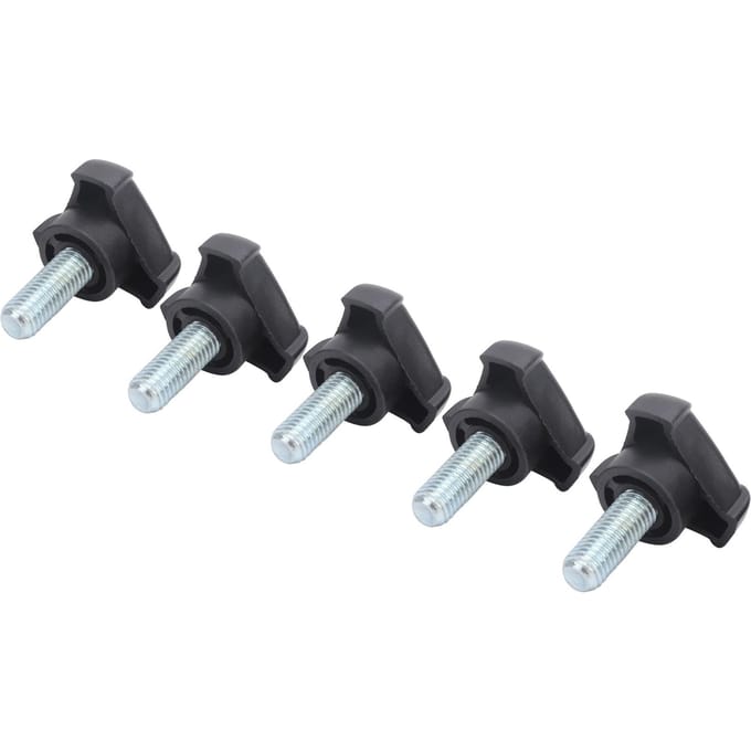Lot de 5 vis de serrage triangulaires en plastique M10 25 mm