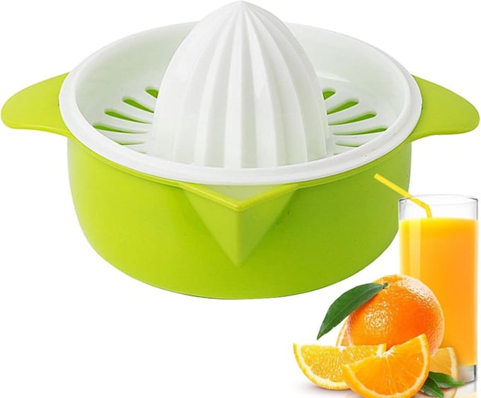 Citruspers Handleiding - Keuken Gadget - Sap Maken - Draagbaar Ontwerp - 8.1 x 11.8 cm - Groen
