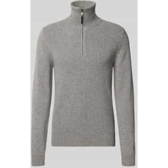 Gebreide pullover met schipperskraag
