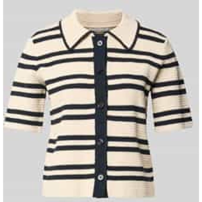 Gebreid shirt met knoopsluiting model 'Dertiny'