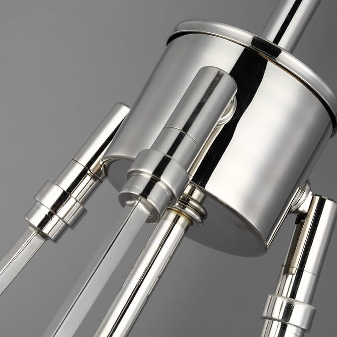 Feiss LED Hanglamp Harper | 1X E14 Max 60W | Dimbaar | Polished Nickel