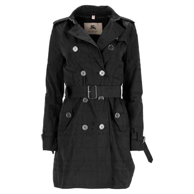 Burberry London Ruittrenchcoat in Zwart Polyester