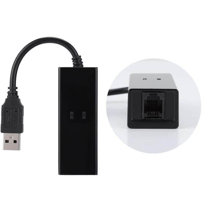 USB 56K externe inbelverbinding, spraakfax, datamodem geschikt voor Win7, Win8, Win10 en XP black