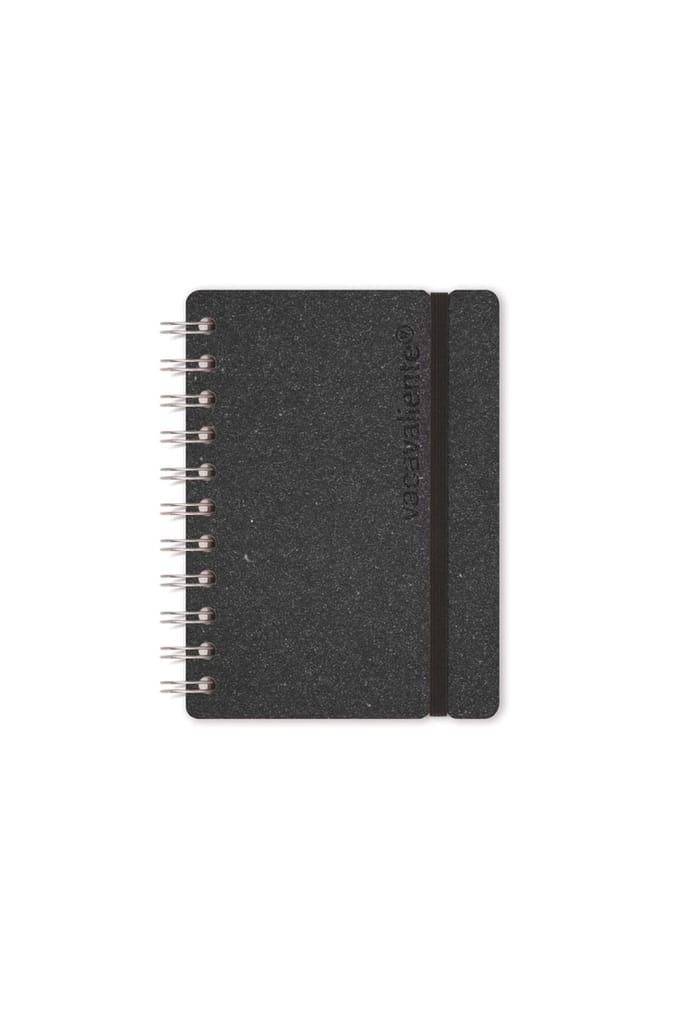 Vacavaliente - Notitieboek A6 - Gerecycled Leer - Grijs