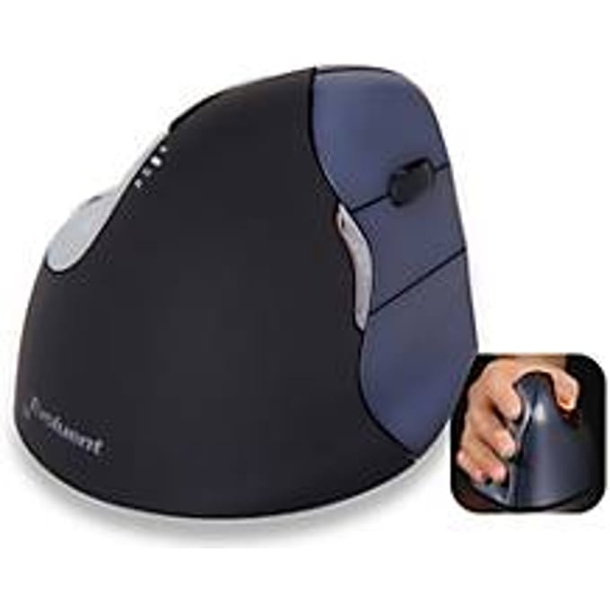 Verticale muis Evoluent4 Wireless, voor rechtshandigen