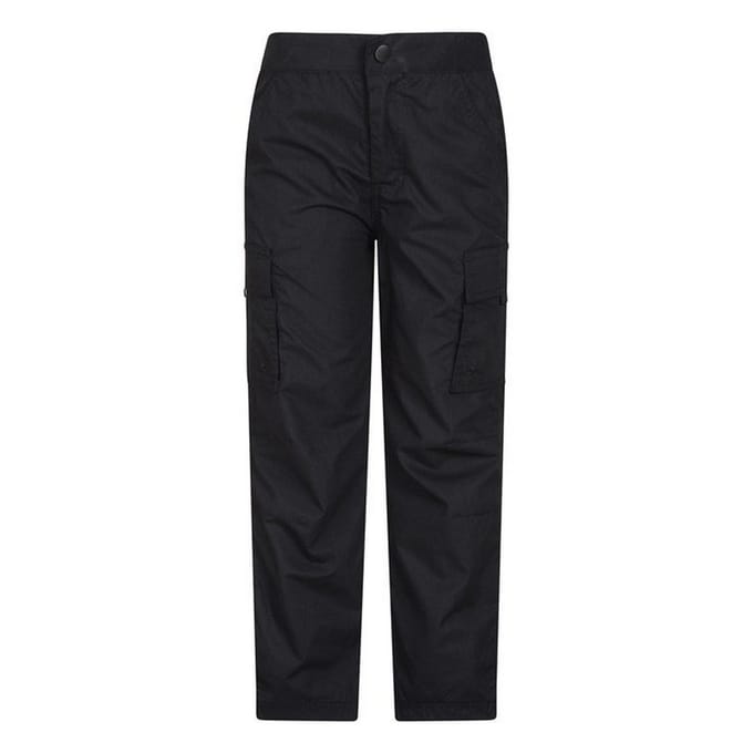 Mountain Warehouse Lichtgewicht Cargo Broek voor kinderen/Kinderen (Zwart)