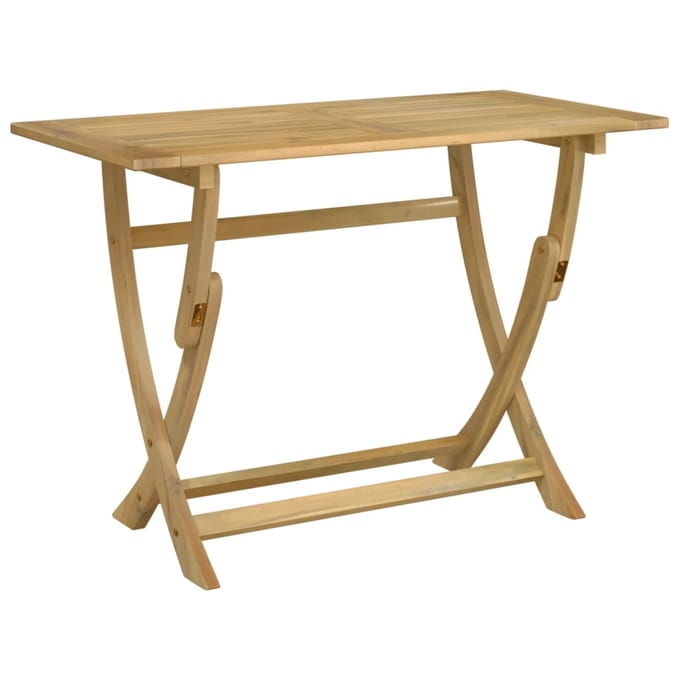 vidaXL - Tuintafel - inklapbaar - 110x55x75 - cm - massief - acaciahout