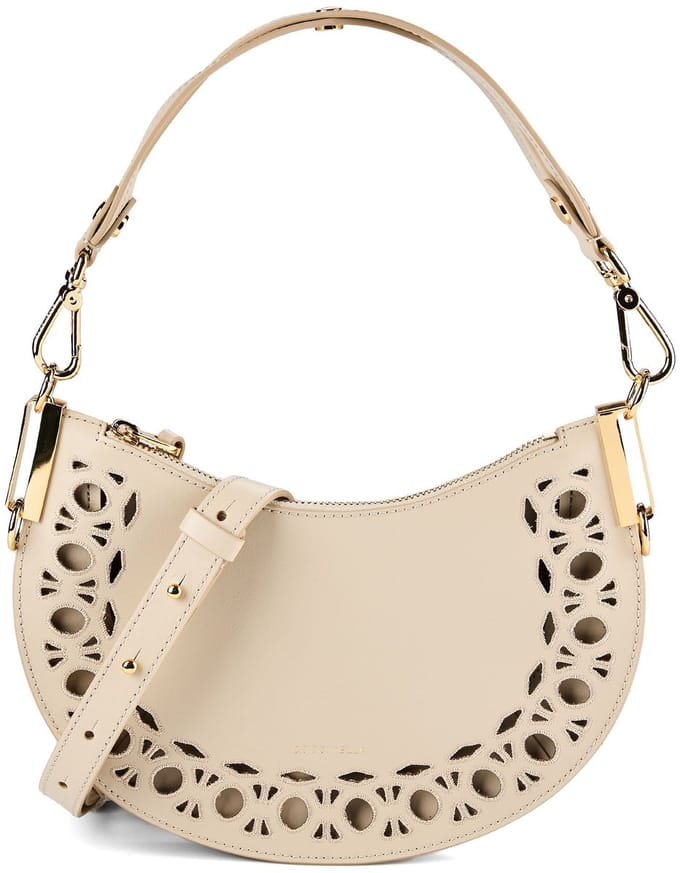 Coccinelle Sunup Schoudertas Leder 25 cm - Dames - sandshell