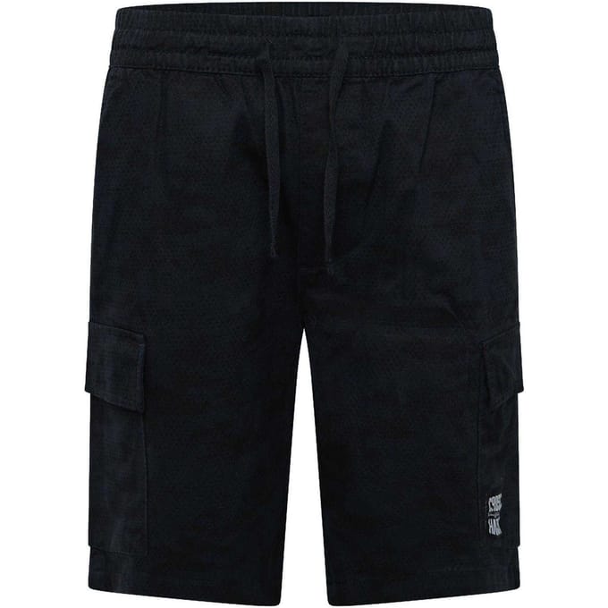 Crosshatch Heren Janscore All-Over Print Cargo Shorts (Marineblauw)