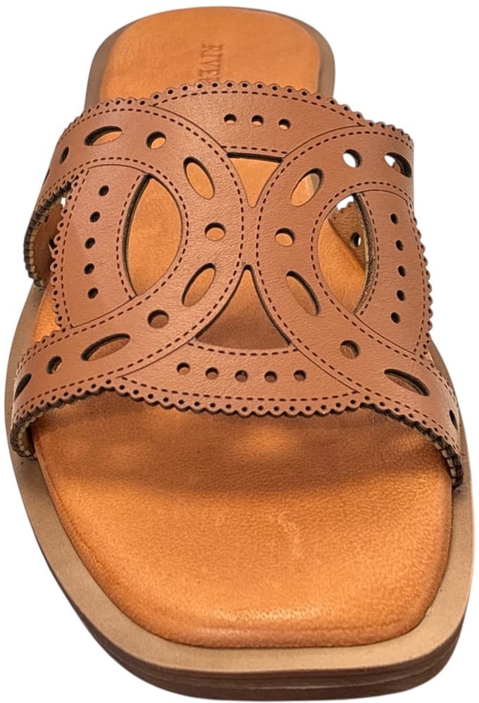 River Woods Slipper Cognac - Maat 37