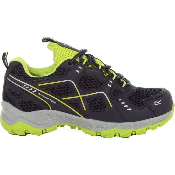 Regatta Kinder/Kinder Vendeavour Wandelschoenen (Navy/Lime Punch)