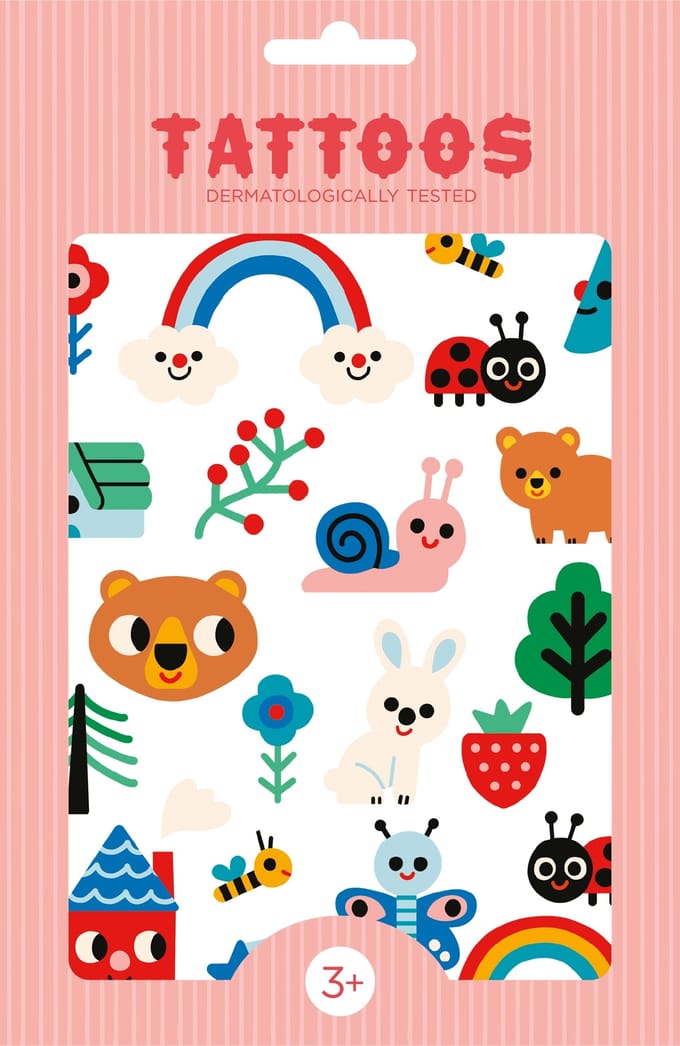 Petit Monkey tattoo's nature friends