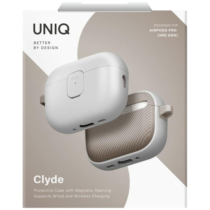 UNIQ Clyde Case for AirPods Pro 3 gen - gray-beige