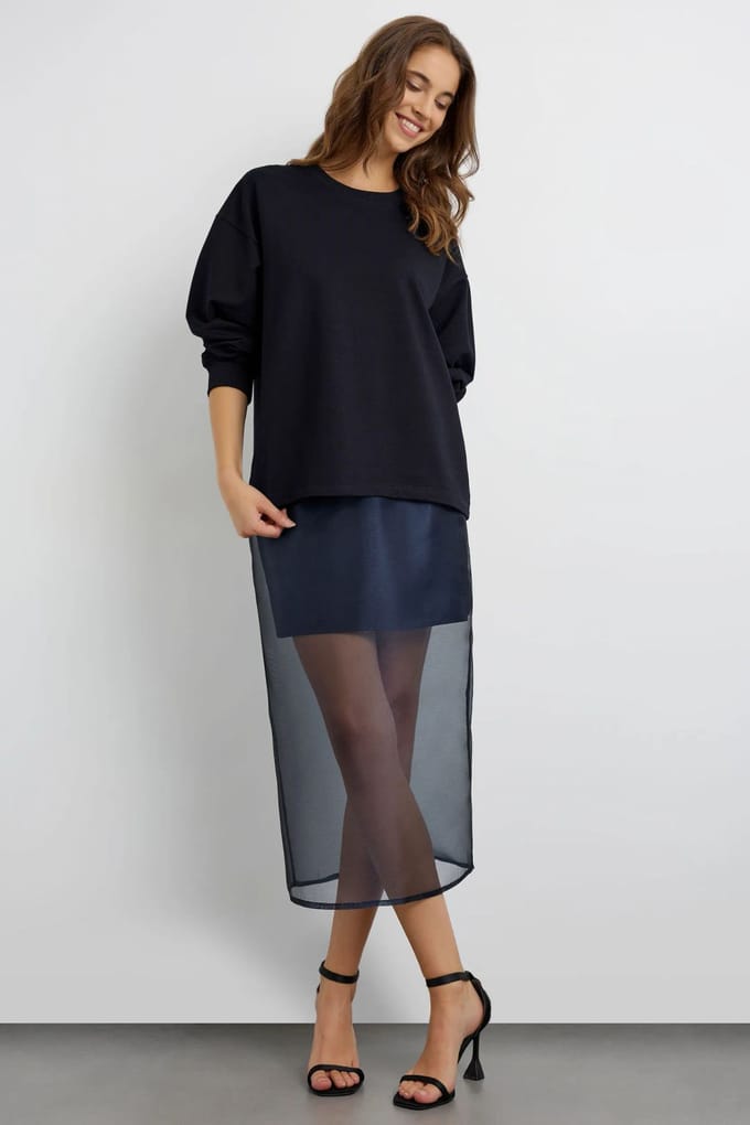 Marineblauwe Sweatshirt