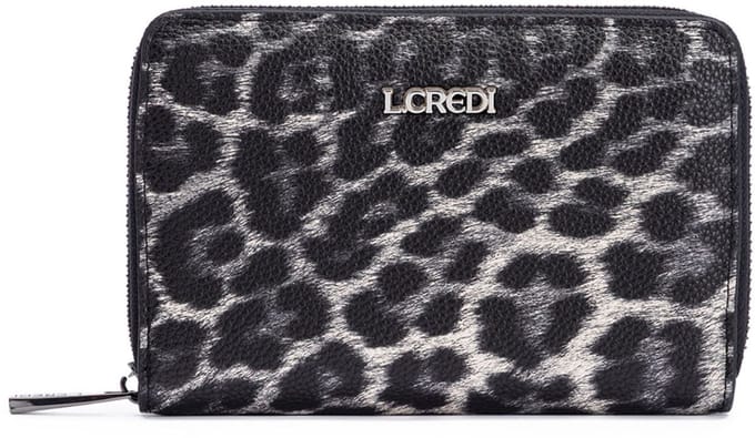 L.CREDI portemonnee Sigal Zip Around Wallet Black / Mix zwart
