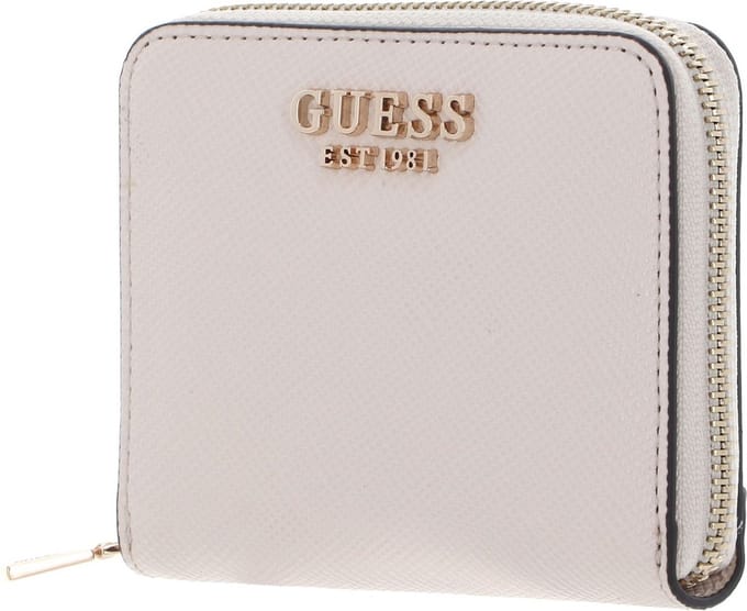 GUESS Portemonnee Laurel SLG Zip Around Wallet Stone Crème
