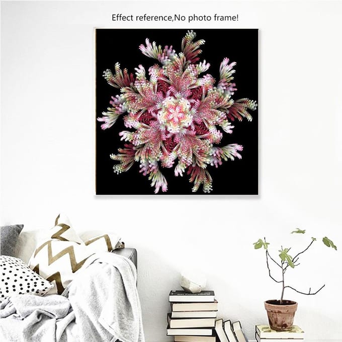 5D Diamond schilderij bloem volledige vierkante boor Diamond mozaïek Cross Stitch Kit 30x30CM gray