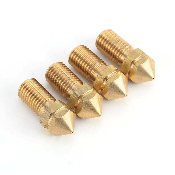 3D Printer Accessoires UM3 Extruder Messing Mondstuk 0.4mm voor 3.0mm Verbruiksartikelen Ultimaker Reserveonderdelen brown