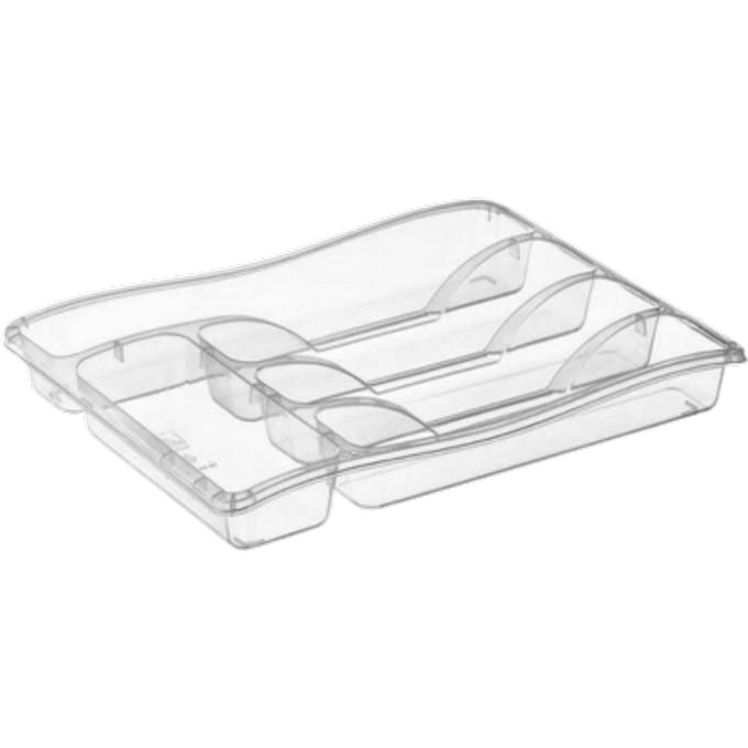 Privilege Bestekhouder Transparant - 33cm x 25cm x 5cm