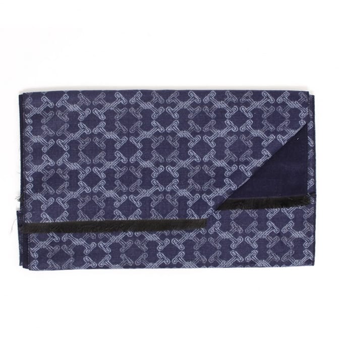 BIVIA T-design double face viscose scarf Navy (TRSCHE191 - 803)