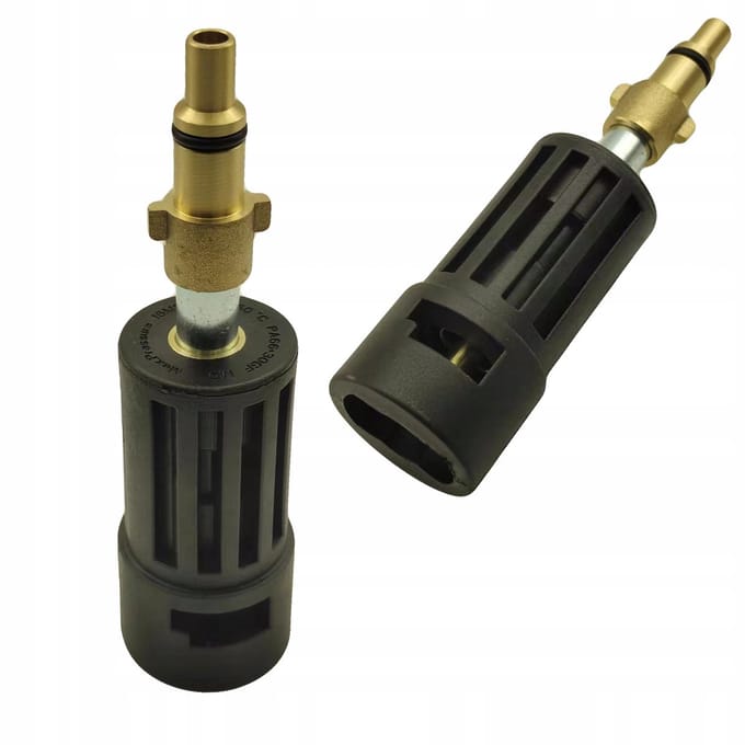 Rosfix Adapter Vervanging Spuitpistool - Bayonet K - Messing, 160 bar, 60°C - Geschikt voor Nilfisk, Kärcher