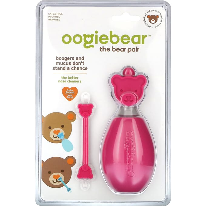 Oogiebear, berenbeurs, roze, 2 stuks