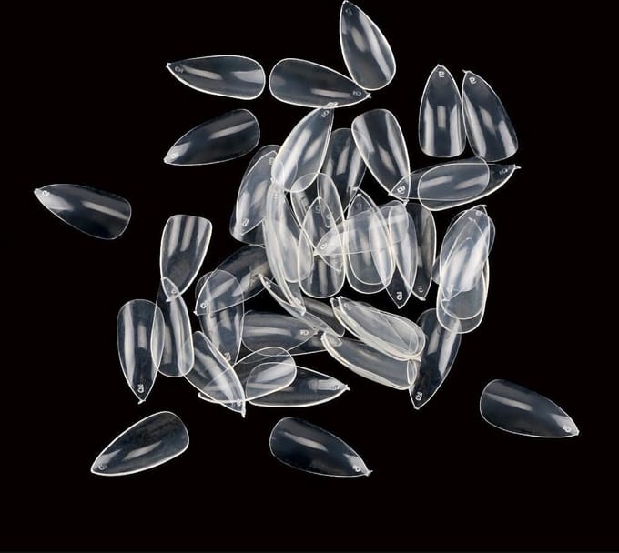 BukkitBow - Nagel Tips Transparant - Nail Tips Stiletto - Kunstnagels Kort - 500 Stuks - 10 Maten