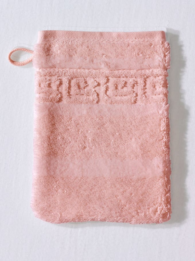 CAWÖ Noblesse Uni Badhanddoek - Rosé - 50x100