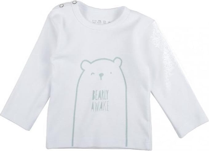 Plum Plum Bearly Awake T-shirt White Mt 62/68