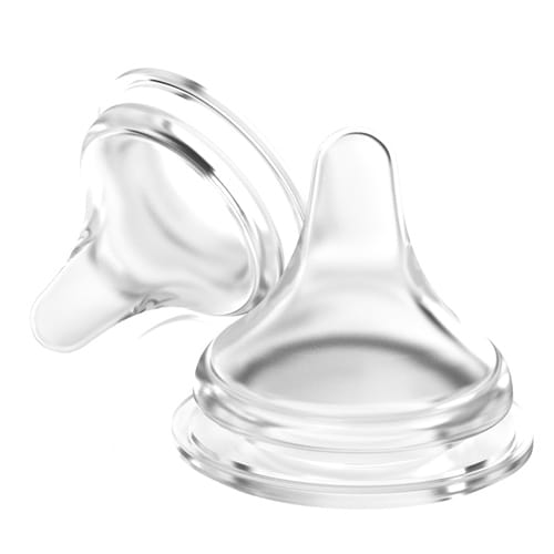 Lansinoh Natural Wave Flesnippel - Fast Flow 2 stuks.