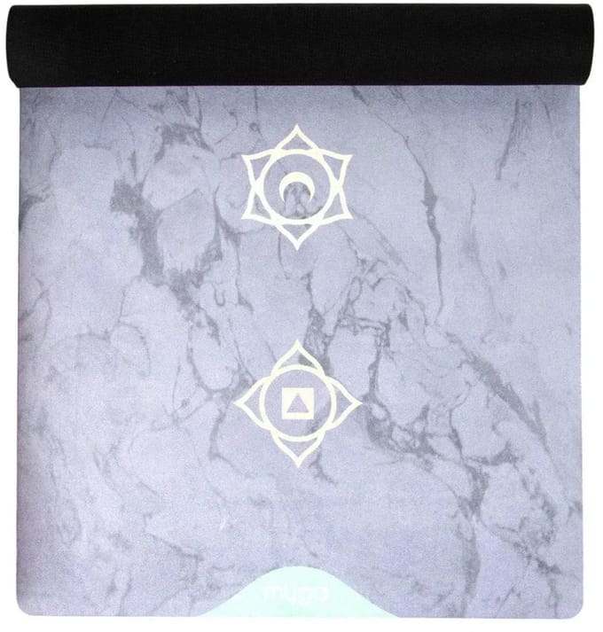 Yogamat deluxe vegan suede 3 mm - Myga - grijs