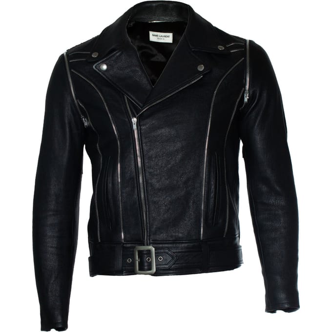 Saint Laurent, 2015 multi-rits leren jas