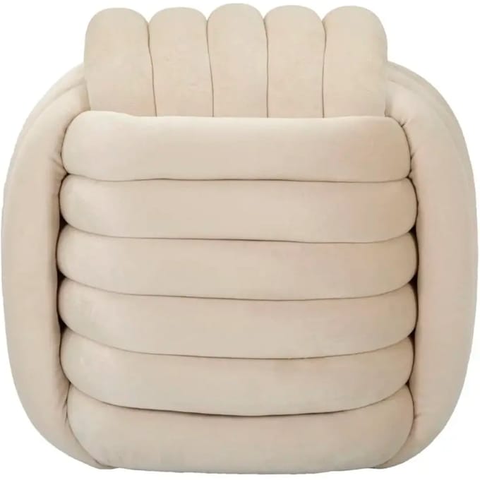 Kruk Softy Cream 45×45×45 cm