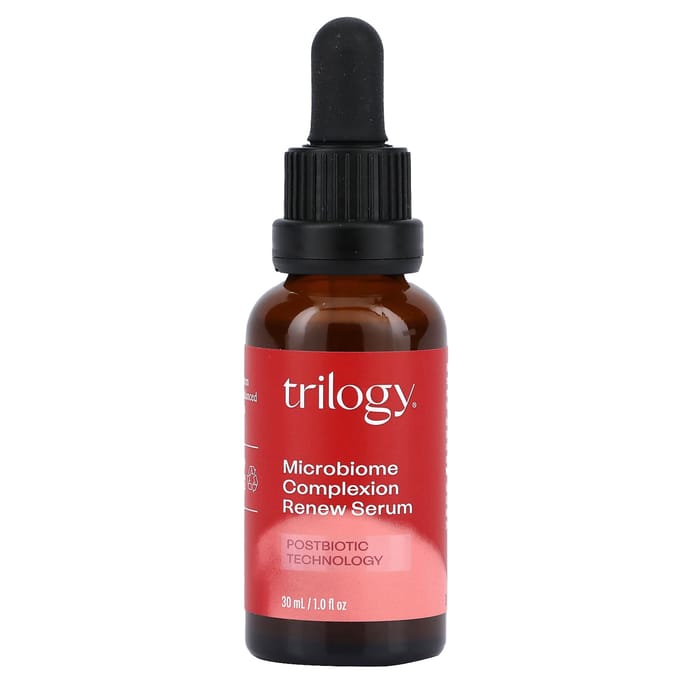 Trilogy, Microbiome Complexion Renew Serum, 1 fl oz (30 ml) black