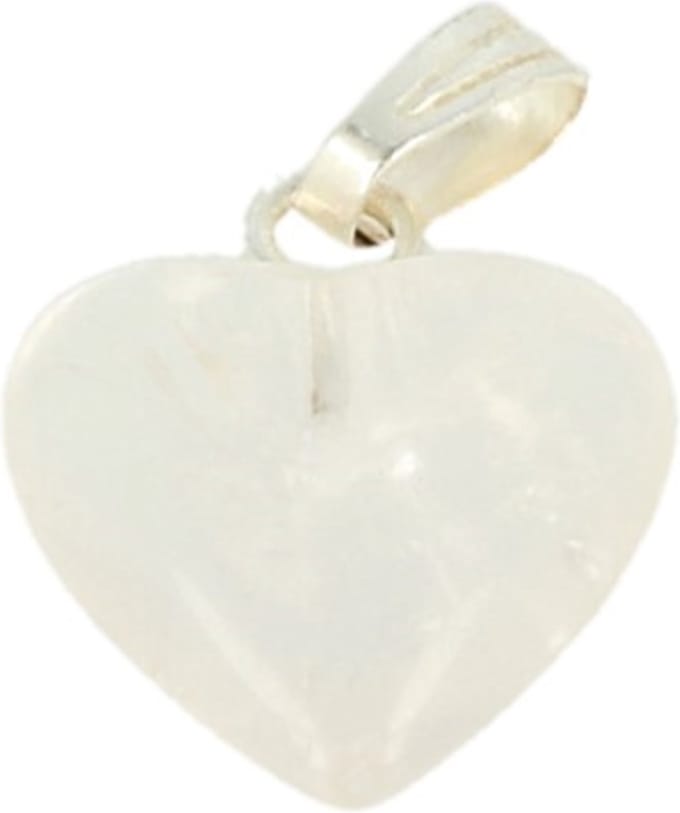 Bergkristal hart hanger 12 mm