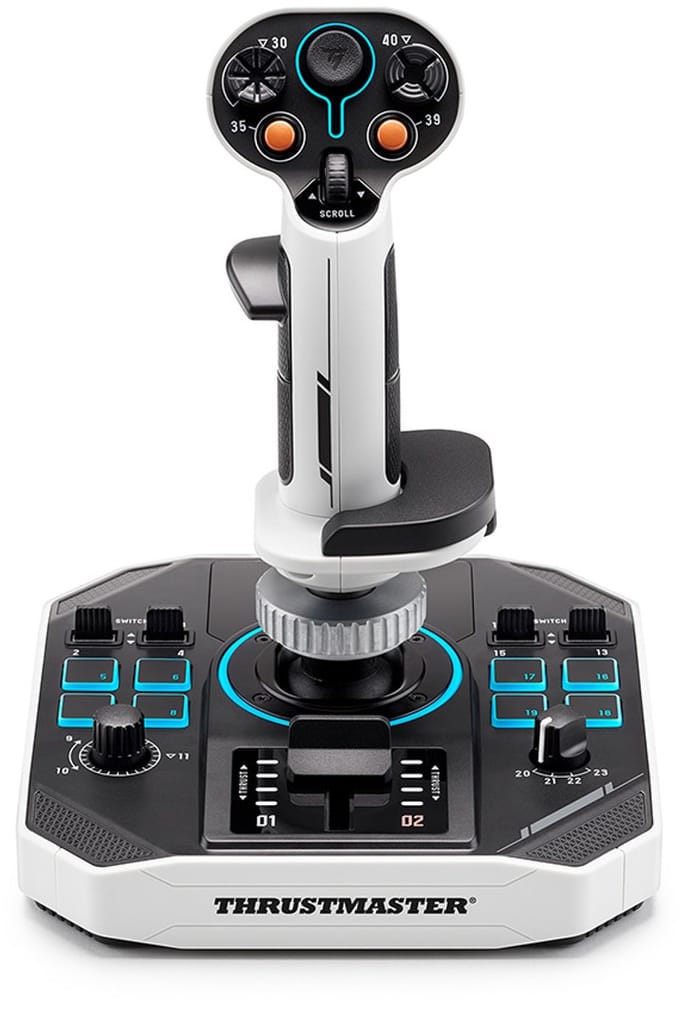 Thrustmaster SOL-R 1 Flightstick – Joystick voor PC – Ambidextrous (Links & Rechts) – 44 Actieknoppen – H.E.A.R.T. Technologie – Ideaal voor Star Citizen & Flight Simulator