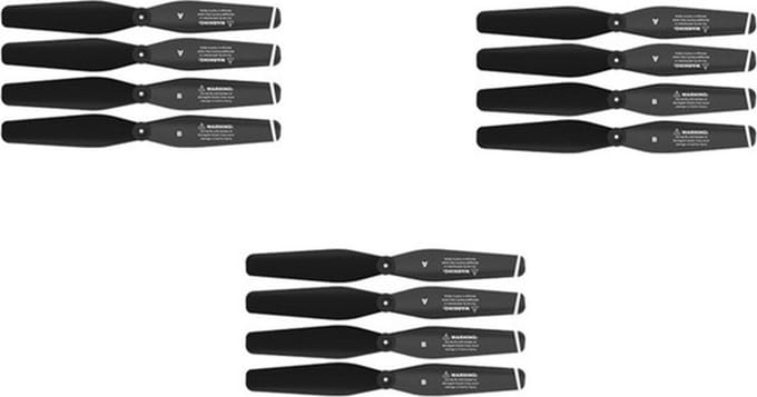 LUXWALLET Drone Propellers – Geschikt voor De LUXWALLET Sky X Dodge / KF617 Drone – Drone Accessoires – Zwart
