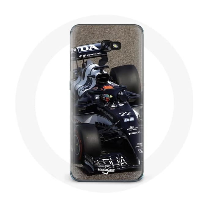 Hoesje - Samsung - Galaxy A8 2016 - Formule 1 - Yuki Tsunoda - Blauw