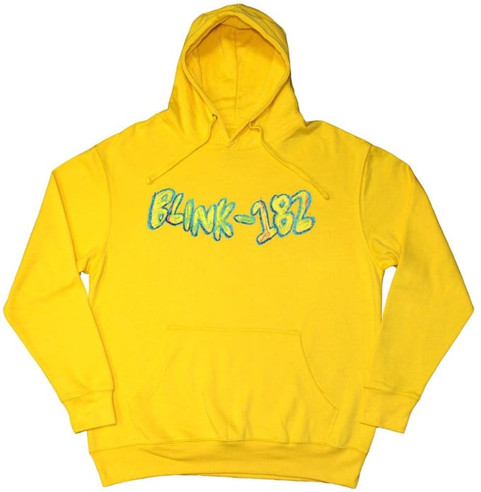 Blink-182 - Crayon Hoodie/trui - S - Geel