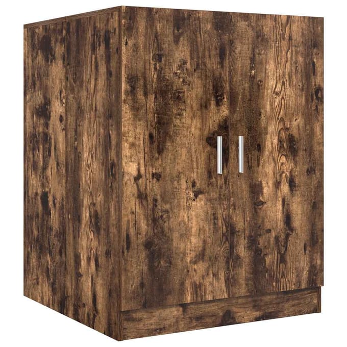 vidaXL - Wasmachinekast - 71x71,5x91,5 - cm - gerookt - eikenkleurig