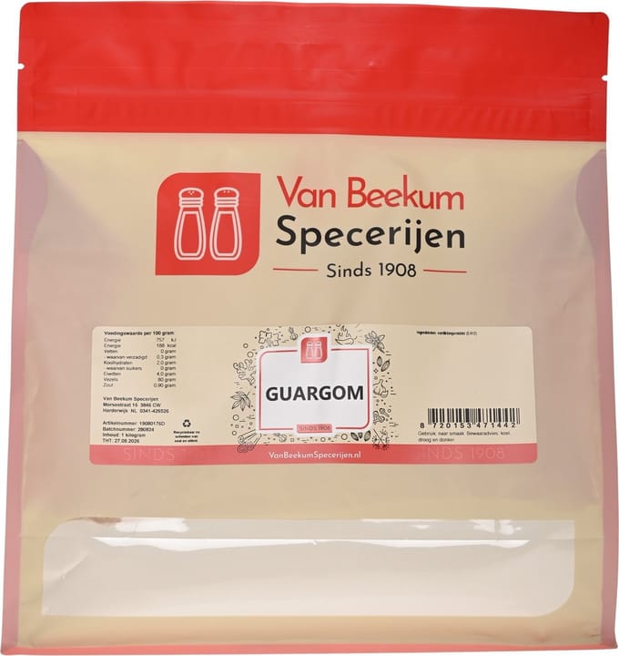 Van Beekum Specerijen - Guargom - 1 KG (hersluitbare stazak)