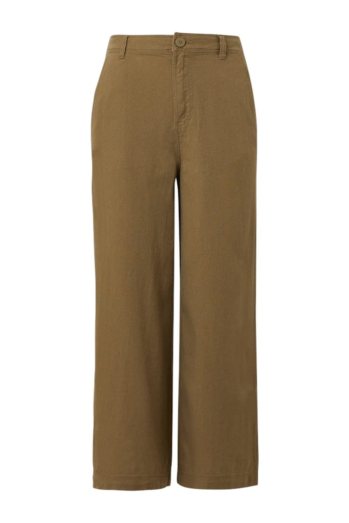 s.Oliver Qs Pants Dark Green Größe: W34 | Ausgestellte Hosen Outlet | Damen | Grün